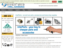 Tablet Screenshot of interpartsonline.co.uk